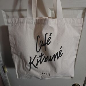 Cafe Kitsune Canvas Tote (Beige)
